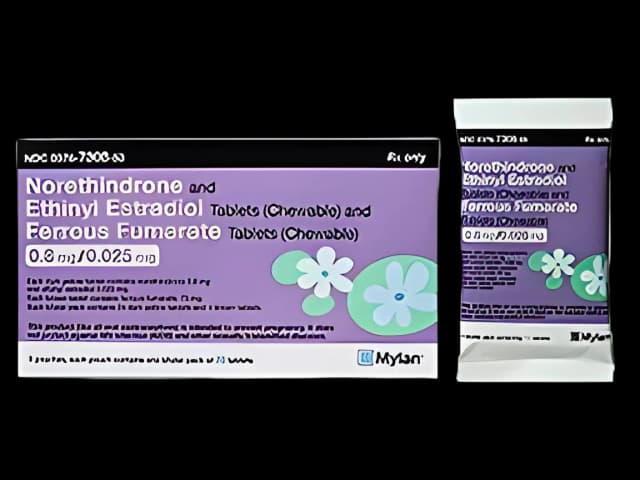 Norethindrone/Ethinyl Estradiol/Ferrous Chewable Contraceptive Tablets