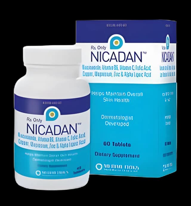 Nicadan™ Dietary Supplement Niacinamide / Vitamin B6 / Vitamin C 800 mg - 10 mg - 100 mg Tablet Bottle 60 Tablets