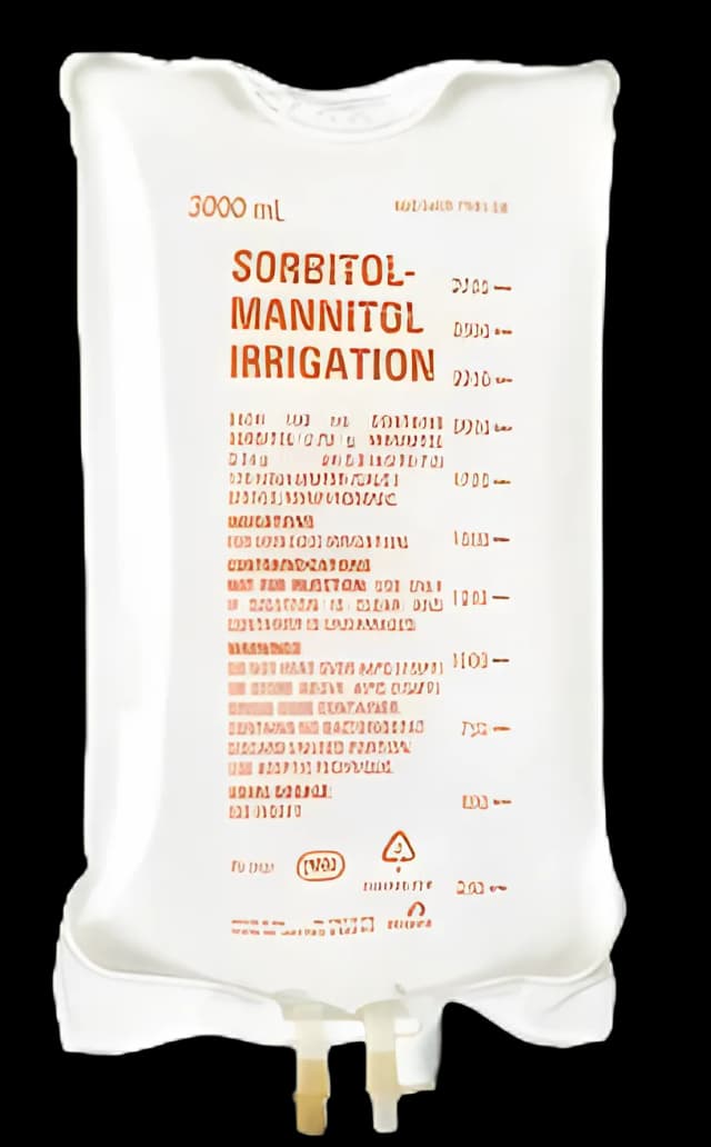 Irrigation Solution Sorbitol / Mannitol 0.54 Gram - 2.7 Gram Solution Flexible Bag 3,000 mL
