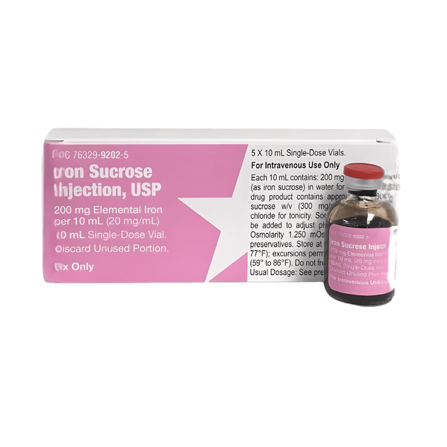 IRON SUCROSE 200 MG SDV 5X10 ML