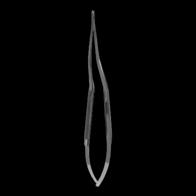 Needle Holder Snowden-Pencer™ Diamond-Jaw 8 Inch Length 7,000 Teeth per Square Inch Round Handle
