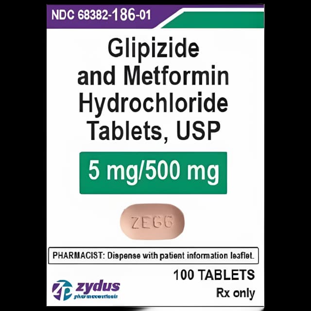 Glipizide/Metformin 5mg-500mg Tablets - Control Type 2 Diabetes