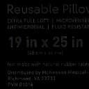 Bed Pillow McKesson 19 X 25 Inch White Reusable
