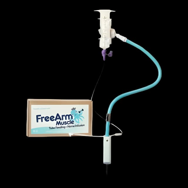 Feeding Tube / Infusion Bag Holder FreeArm® Muscle Blue