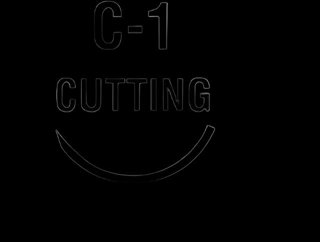 Absorbable Suture with Needle Mild Chromic Gut C-1 3/8 Circle Reverse Cutting Needle Size 5 - 0