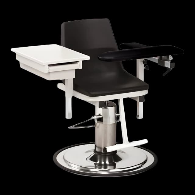 Hydraulic Blood Drawing Chairs Black