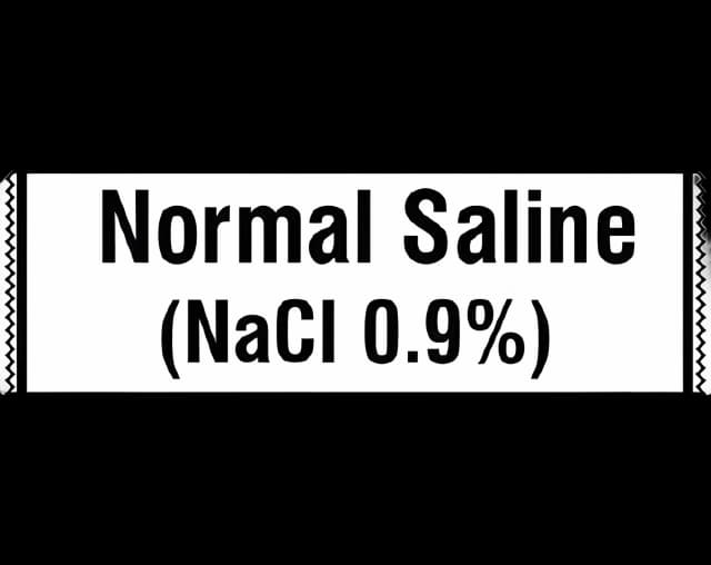 Shamrock Normal Saline Anesthesia Label - NaCl 0.9%