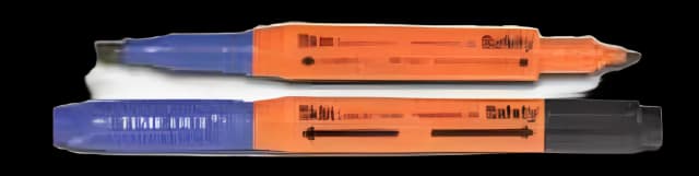 Skin Marking Kit with Sleeve Time Out® 4-in-1™ Gentian Violet-Free / Permanent Black Ink Sterile Triangular Barrel Dual Tip, Regular / Chiseled Tip