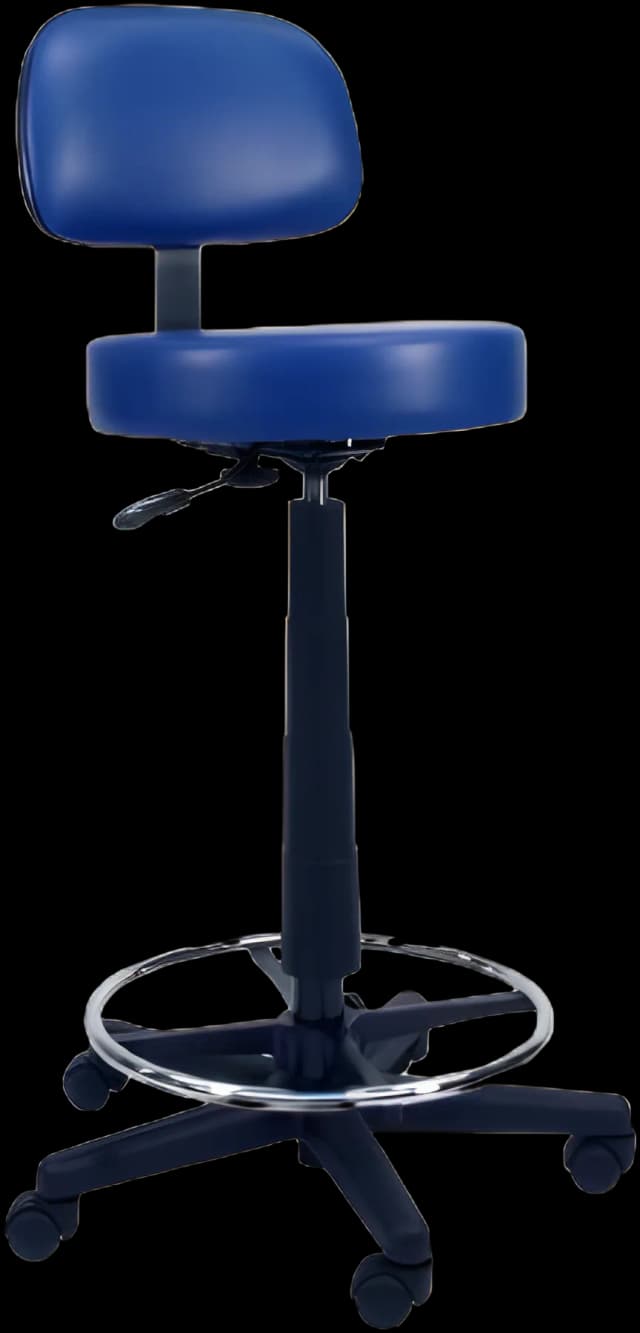 Winco 4380 Series Adjustable Medical Task Stool - Hunter Green