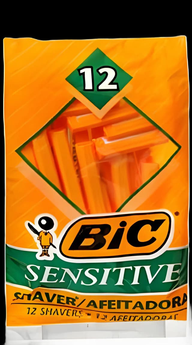 Personal Razor Bic® Sensitive Single Edge Single Blade NonSterile Disposable