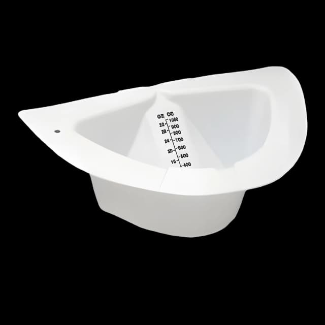 Commode Specimen Collector MeasuRite™ 1,000 mL (32 oz.) Without Closure Unprinted NonSterile