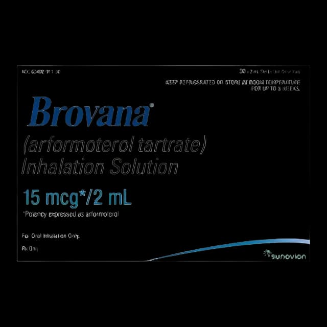 Brovana® Arformoterol Tartrate 15 mcg / 2 mL Solution Nebulizer Vial 30 Vials