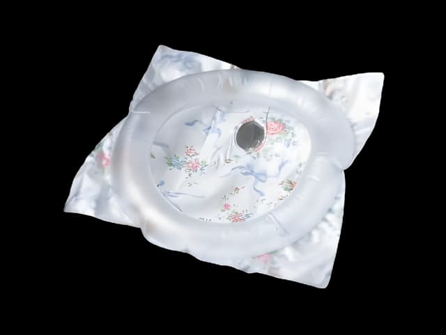 Inflatable Shampoo Basin 3 X 21 Inch Clear / Floral