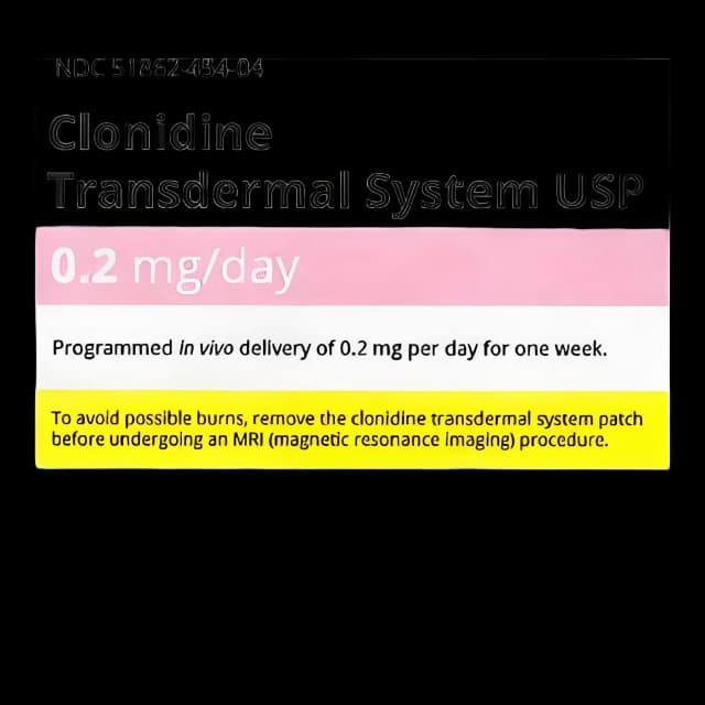 Clonidine 0.2 mg / 24 Hour Patch Carton 4 Patches