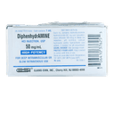 Diphenhydramine HCl 50 mg / mL Injection Vial 1 mL - 00641037625
