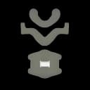 Rigid Cervical Collar Aspen® Preformed Adult Tall Two-Piece / Trachea Opening 13 to 21 Inch Neck Circumference - 983112