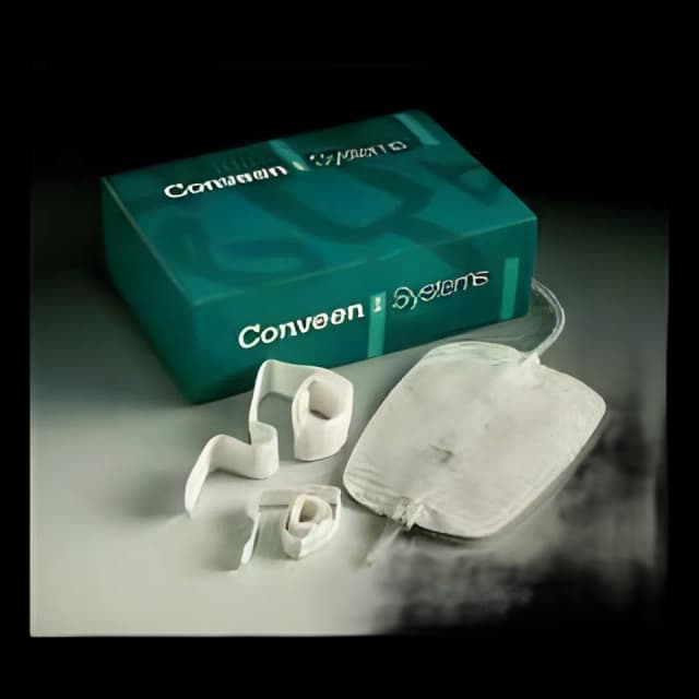 Urinary Leg Bag Conveen® Security+ Anti-Reflux Valve Sterile 1500 mL Polyethylene / Flocked