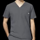 Scrub Shirt Wink™W123® 3X-Large Pewter 4 Pockets Short Sleeve Male