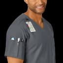 Scrub Shirt Wink™W123® 3X-Large Pewter 4 Pockets Short Sleeve Male