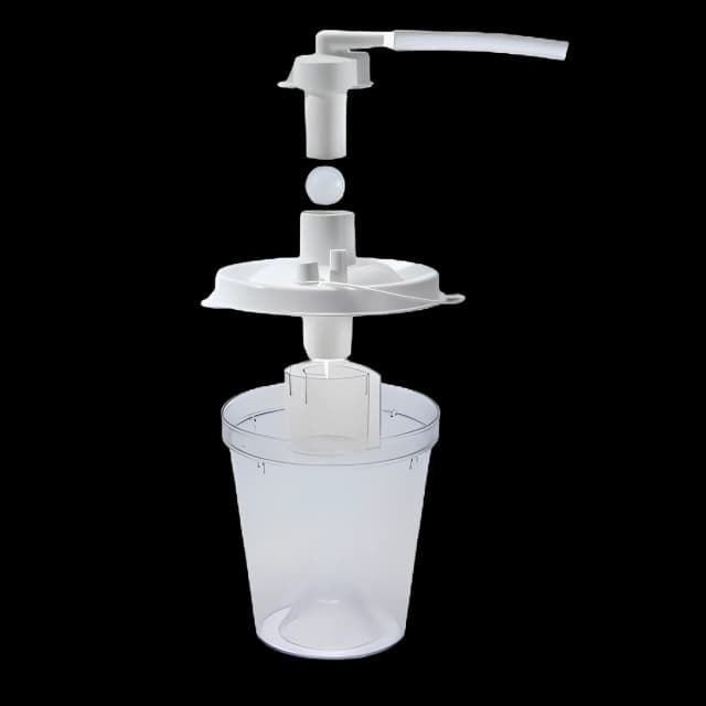 Suction Canister Kit Vacu-Aide® QSU 800 mL Float Valve Shut-Off Lid