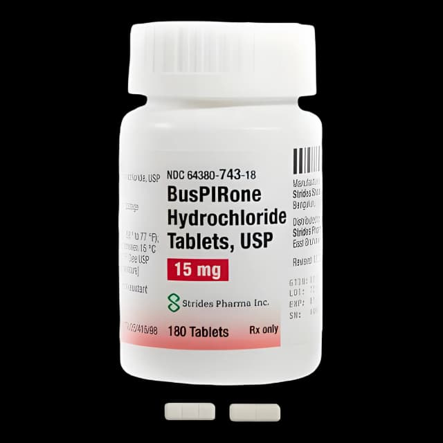 Buspirone HCl 15 mg Generic BuSpar - 180 Tablets