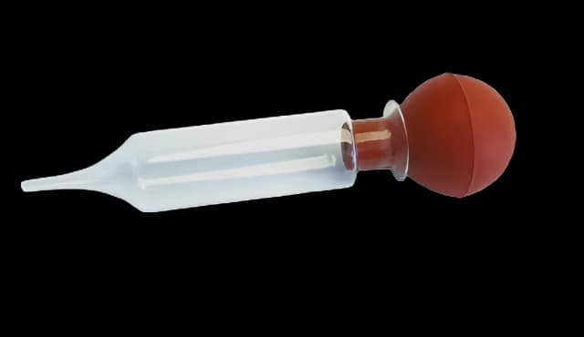 Irrigation Bulb Syringe Grafco® Rubber / Flint Glass Individually Boxed NonSterile Reusable 4 oz.