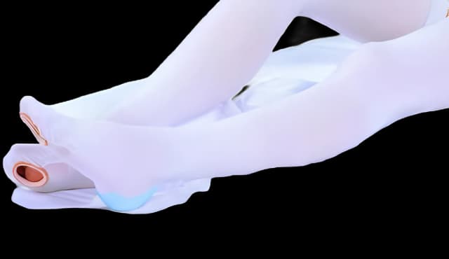 Anti-embolism Stocking CAP® Knee High Medium / Short White Inspection Toe