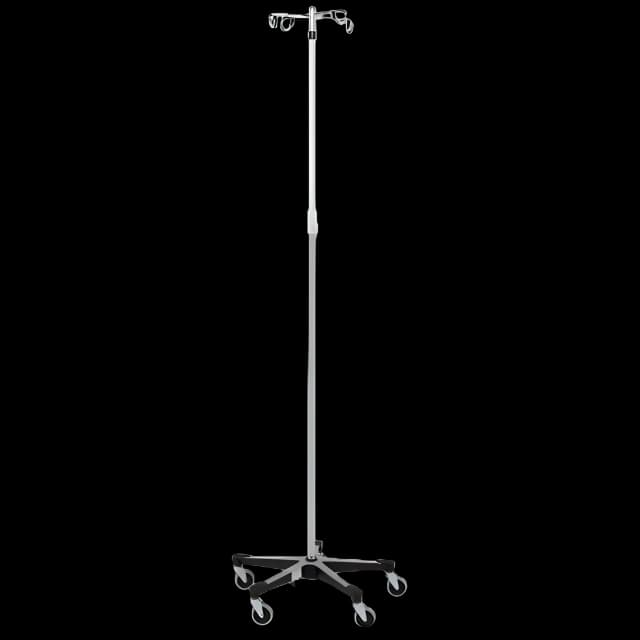 IV Stand Floor Stand Blickman Built™ 4-Hook 5 Caster, 3 Inch Swivel