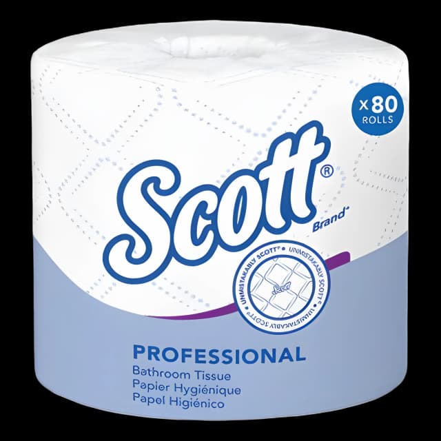 Essential Standard Roll Bathroom Tissue for Business, Septic Safe, 2-Ply, White, 550 Sheets/Roll, 80/Carton