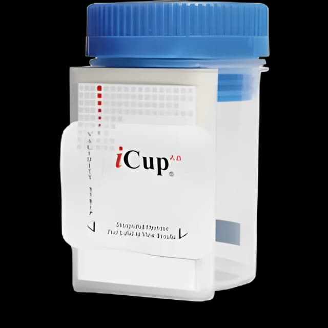 Drugs of Abuse Test Kit iCup® AMP, COC, mAMP/MET, MDMA, OPI, PCP, THC 25 Tests CLIA Non-Waived