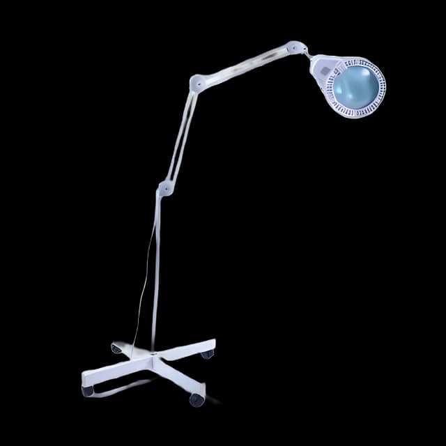 Magnifying Lamp 5 Diopter Fluorescent, LED Mobile Base 22 W