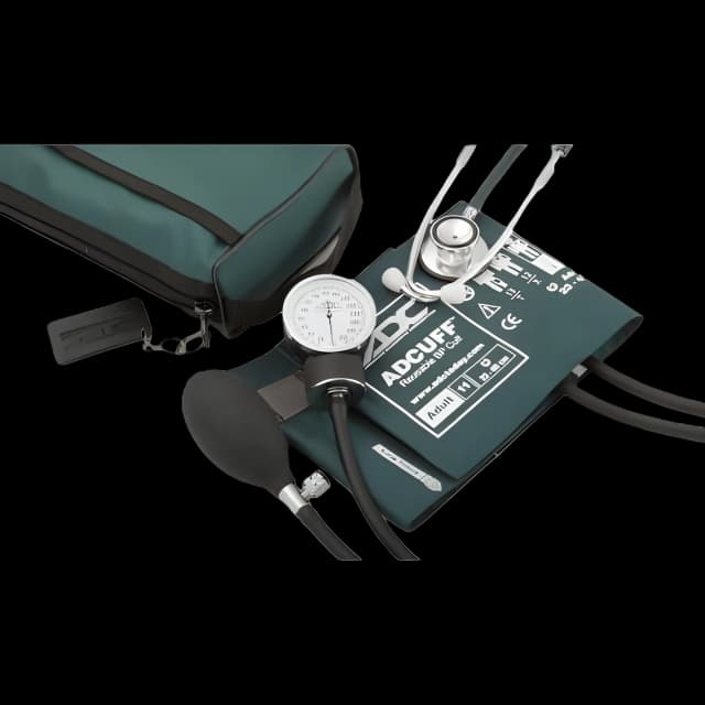 Reusable Aneroid / Stethoscope Set Pro's Combo II® DH 23 to 40 cm Adult Cuff Dual Head General Exam Stethoscope Pocket Aneroid - 768-670-11ATL