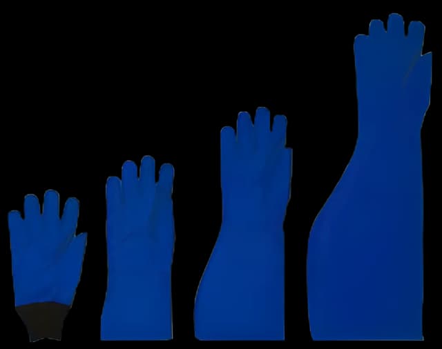 Cryogenic Glove Tempshield® Cryo-Gloves® Size 10 Waterproof Material Blue 13.5 to 15.25 Inch Straight Cuff NonSterile