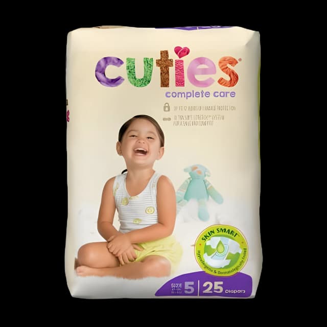 Unisex Baby Diaper Cuties® Size 5 Disposable Heavy Absorbency - CDB005