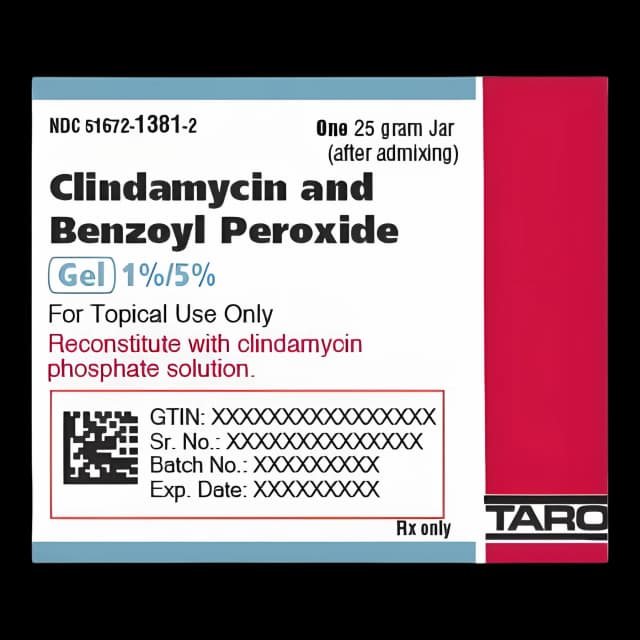 Clindamycin/Benzoyl Peroxide Gel 25g - Acne Treatment