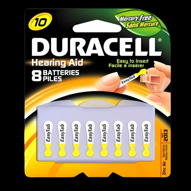 Duracell 10 Zinc-Air 1.4V Battery 8-Pack | EasyTab