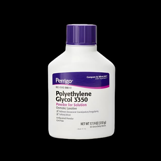 Polyethylene Glycol 3350 (PEG 3350) 17 Gram / Dose Powder for Solution Bottle 17.9 oz.