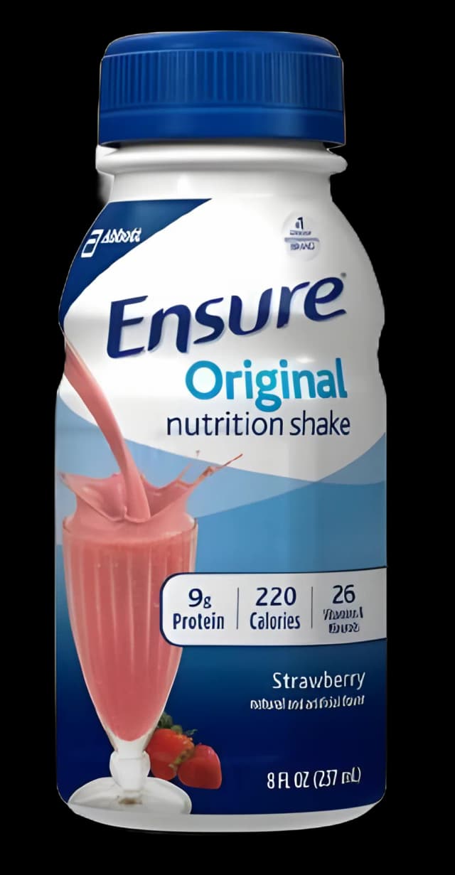 Ensure® Original Strawberry Liquid Nutrition - 8 oz. Bottle