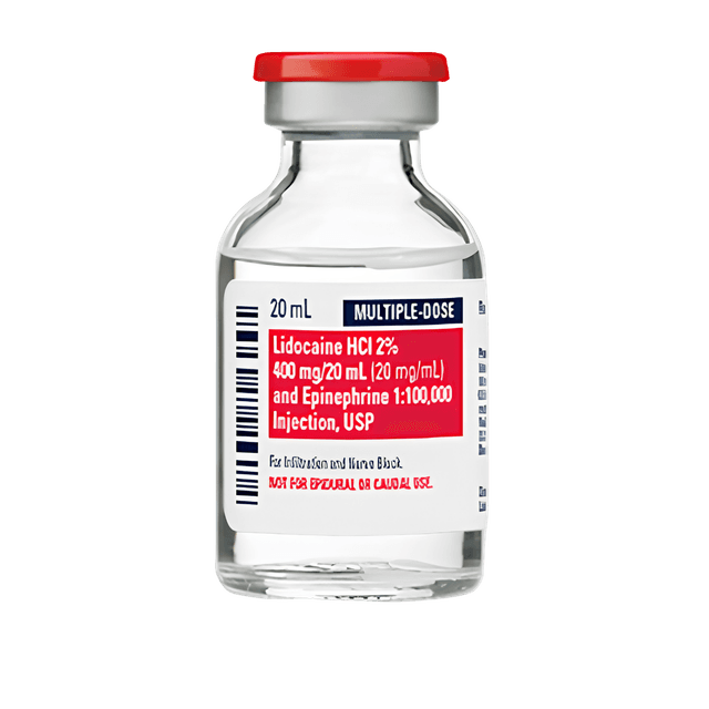 LIDOCAINE-EPINEPH 2%-1:100K MDV 20 ML, 10/PK