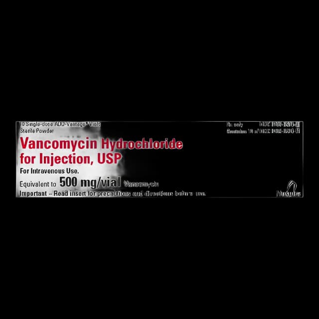 Vancomycin HCl, Preservative Free 500 mg Injection Single-Use Vial