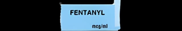 Drug Label UAL™ Anesthesia Label Fentanyl mcg_mL Light Blue 1/2 X 1 Inch