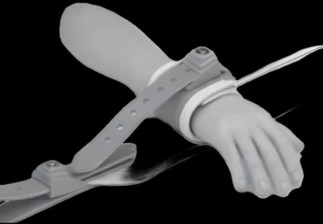 Locking Bed Wrist Restraint Humane Restraint L-300 Lock 1-Strap