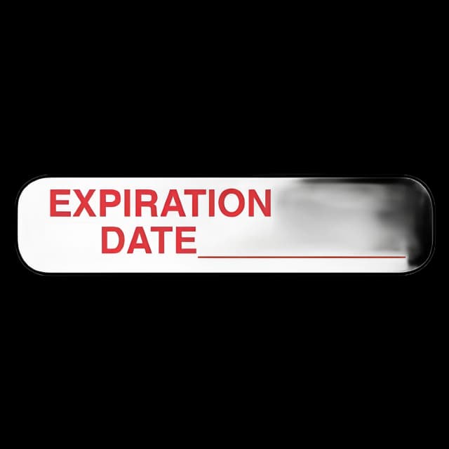Apothecary Expiration Date Advisory Label - Pharmacy Labeling