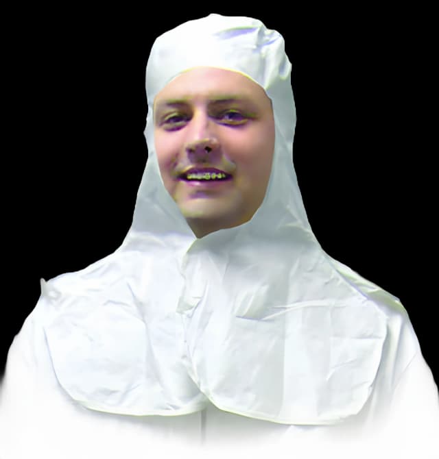 Protective Hood Tyvek® Large White Snap Closure