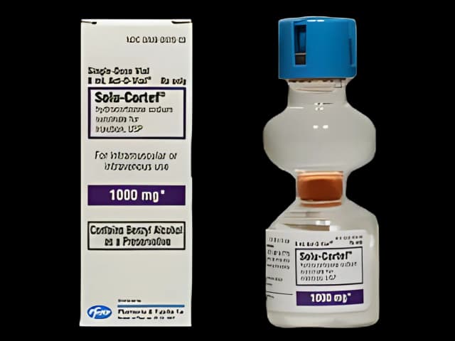 Act-O-Vial® Solu-Cortef® Hydrocortisone Sodium Succinate, Preservative Free 1,000 mg / 8 mL Injection Single-Dose Vial 8 mL