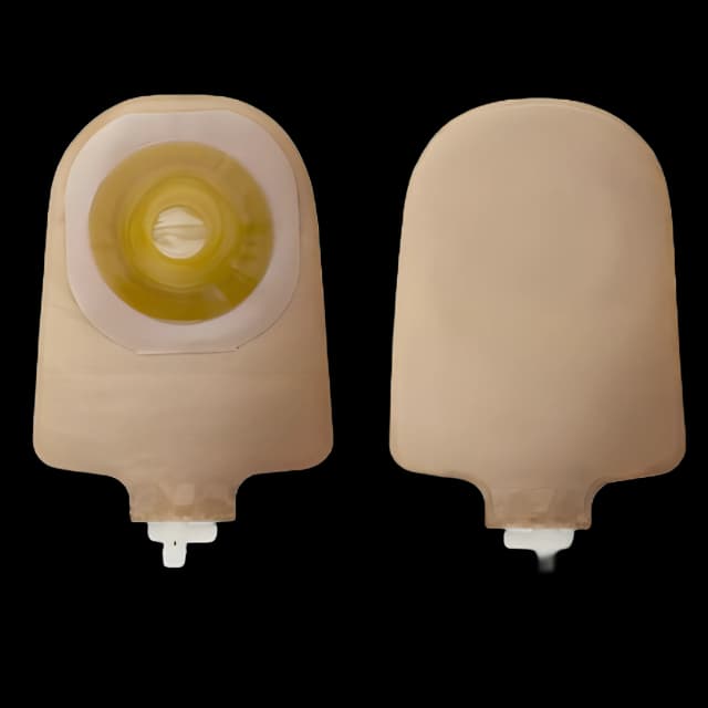 Urostomy Pouch Premier™ One-Piece System 9 Inch Length Convex, Pre-Cut 7/8 Inch Stoma Drainable - 8493