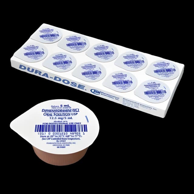 Diphenhydramine HCl 12.5mg Elixir - Generic Benadryl Relief