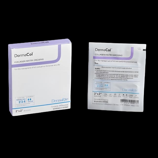 Collagen Dressing DermaCol™ 2 X 2 Inch Square Sterile