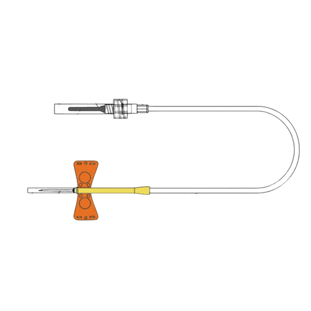 K-Shield Advantage® Blood Collection Set 23 Gauge 3/4 Inch Needle Length Safety Needle 12 Inch Tubing Sterile