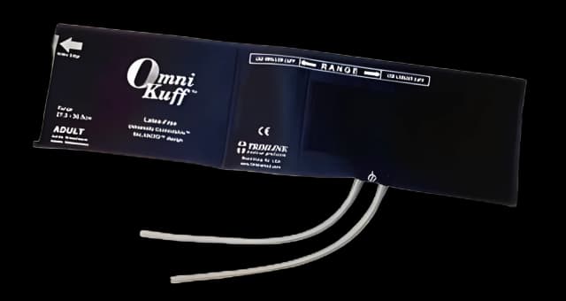 Reusable Blood Pressure Cuff and Bulb Omni-Kuff® 32 to 43 cm Arm Nylon Cuff Large Adult Cuff - 3302XL